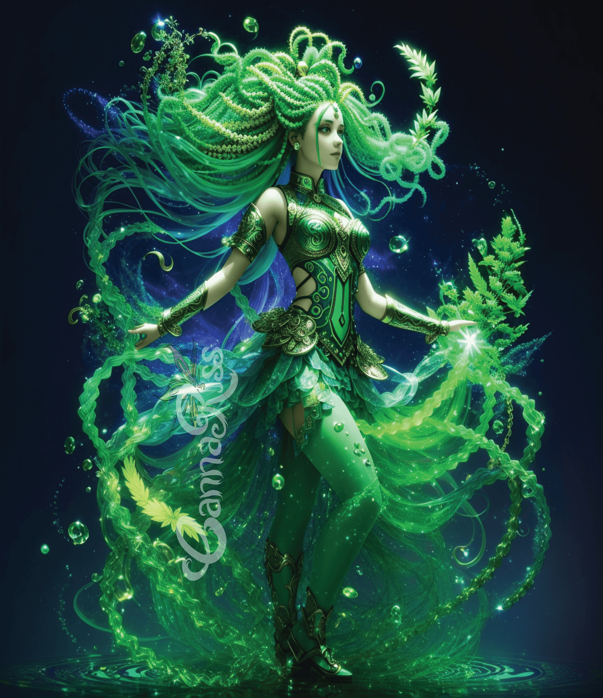 Mystical Plant Goddess Collection - Terra Print - CannaRiss