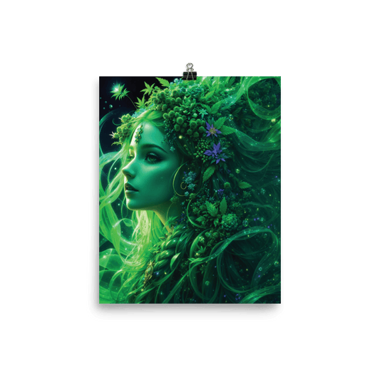 Mystical Plant Goddess Collection - Adabel Print - CannaRiss