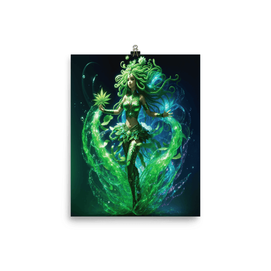 Mystical Plant Goddess Collection - Sativa Print - CannaRiss