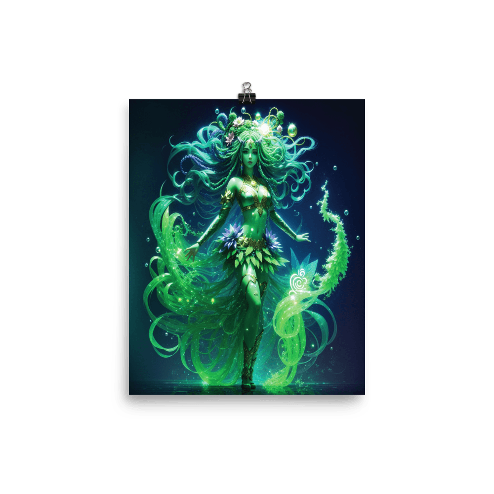 Mystical Plant Goddess Collection - Flora Print - CannaRiss