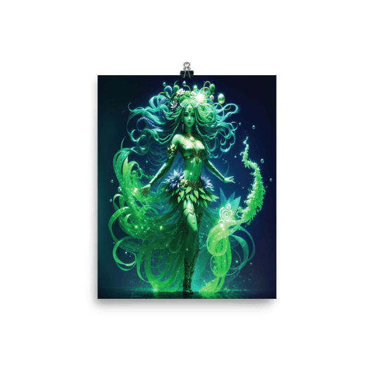 Mystical Plant Goddess Collection - Flora Print - CannaRiss