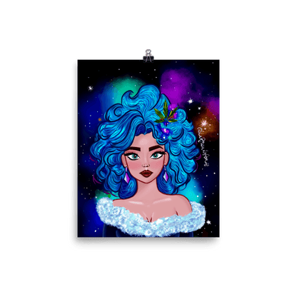 Galactic Snow Princess Print - CannaRiss